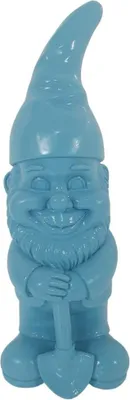 Produktbild von Dekofigur Zwerg mit Spaten 17,5 x 6 cm blau