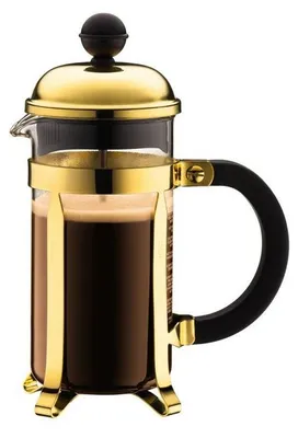 Produktbild von French-Press-Kaffeebereiter –  – Chambord – 0,35 l – 3 Tassen – Edelstahl – Gold