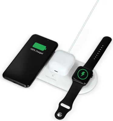 Produktbild von Ksix BXCQI10QC02, Drinnen, AC, USB, Weiß