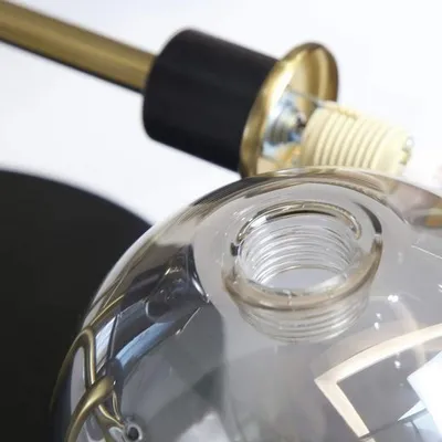 Produktbild von ZMH Deckenleuchte graue Kugelschrim aus Glas