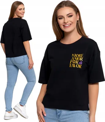 Produktbild von Moraj - T-Shirt Schwarz - Damenmode Größe M - Baumwollshirt - Kurzarmshirt