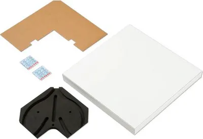 Produktbild von Drehteller für Möbel EasySpin 490x490 mm weiß inkl. Steuerkurve
