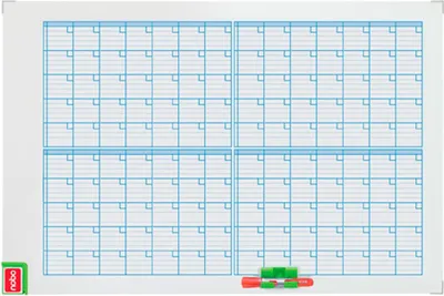 Produktbild von Nobo Monatsplaner Performance, Monat, Weiß, Landschaft, 900 mm, 600 mm, 2,95 kg