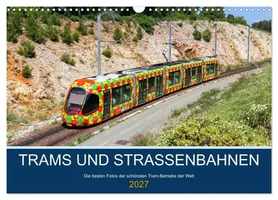 Produktbild von Trams und Straßenbahnen (Wandkalender 2027 DIN A3 quer), CALVENDO Monatskalender