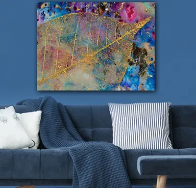Produktbild von Wallity, 132235490_70100- HPE1842, Bunt, Leinwandbilder, 70 x 100 cm, 100% Leinwand