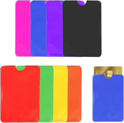 Productafbeelding van RFID-blokkerende kaarthouders voor ID-kaarten en creditcards - Set van 8 kleuren