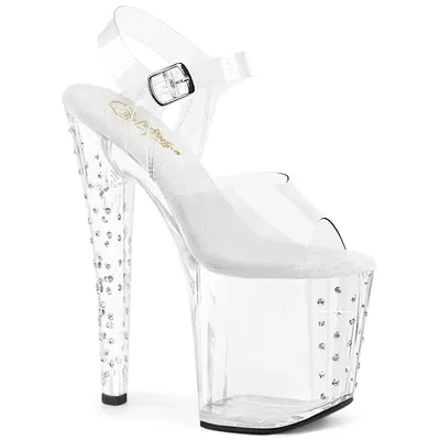 Produktbild von ENCHANT-708RS Damen Sandale von Pleaser, Transparent EU 38, US 8