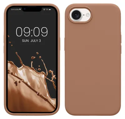 Produktbild von kwmobile Handyhülle für Apple iPhone 17e / iPhone 16e Hülle - Case Silikon - Kabelloses Laden - Schutzhülle Cover in Cappuccino