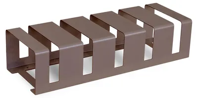 Immagine prodotto di Rastrelliera Portabici 5 Posti 106x38x24 cm in Metallo Verniciato Tortora
