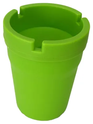 Produktbild von Windsicherer kompakter Aschenbecher 7,5 x 10,5 cm mit Aschebehälter