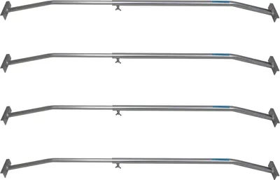 Produktbild von 4x Alu-Bügel XL verstellbar 1320 - 2100mm für Anhänger Flach-Planen Planenstütze