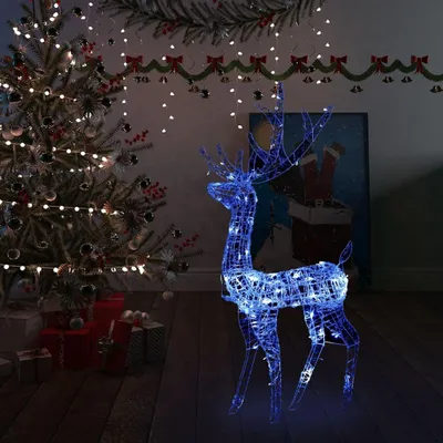 Immagine prodotto di vidaXL LED Renna Decorazione natalizia acrilica 140 LED 120 cm Blu