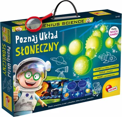 Immagine prodotto di Mały Geniusz Model Układu Słonecznego z Plakatem i Puzzlami