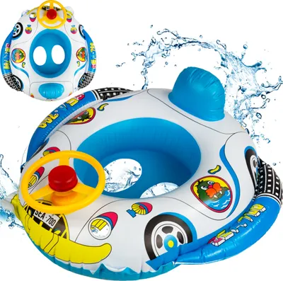 Produktbild von Kinderschwimmrad-Pontonauto Mit Lenkrad