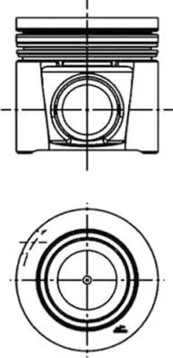 Produktbild von KOLBENSCHMIDT 41707600 Kolben für FIAT Ducato Kastenwagen (250, 290) Ducato Pritsche / Fahrgestell (250, 290) Ducato Bus (250, 290) für IVECO