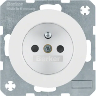 Produktbild von Berker 6768762089, Typ E, 2P+E, Weiß, Thermoplast, IEC 60884-1, 250 V