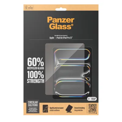 Produktbild von PanzerGlass ® Displayschutz iPad Air 13'' (2024-2026) | iPad Pro 13'' (2024-2025) | Ultra-Wide Fit, Apple, Apple - iPad Air 13“ (2026), Apple - iPad Air 13" (2025), Apple - iPad Air 13'' (2024), Apple -..., Trockene Anwendung, Kratzresistent, Schockresistent, Transparent, 1 Stück(e)