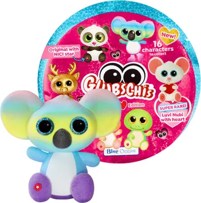 Produktbild von Blue Ocean Glubschis Sammelfiguren Herz Serie 2 - Glubschi Glitzer - Figur Koko-Rainbow (selten)