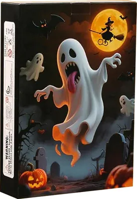 Produktbild von Halloween-Adventskalender 2025, 24-Tage-Countdown-Kalender mit 24 sammelbaren Geister-/Gnomenpuppen für Kinder und Jugendliche