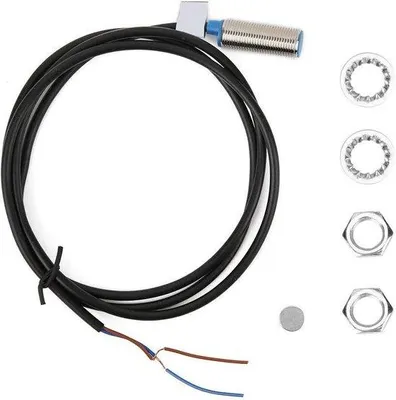 Obrázek produktu pro Přibližovací senzor s detekční vzdáleností 10 mm – DC 0–35 V, normálně otevřený indukční spínač.