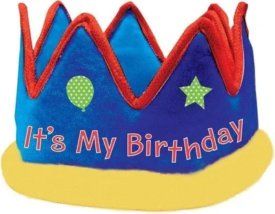 Productafbeelding van Amscan Feestkroontje It's My Birthday Multicolor 13,9 Cm