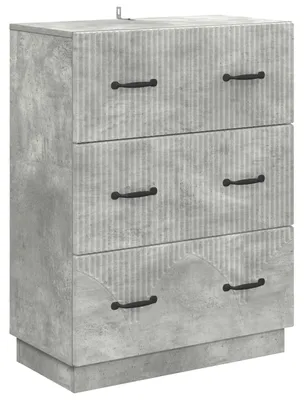 Zdjęcie produktu dla Szafka z Szufladami Betonowy szary 66 x 34,5 x 87 cm