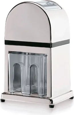 Image de Icecrusher avec manivelle, 16 x 13 x 26,5 cm, zinc moulé, chromé