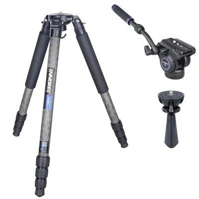 Produktbild von Professionelles Carbonfaser-Stativ, 20 kg Tragfähigkeit, leicht 1,8 kg , RT80C hinzufügen F60 BL75