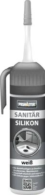 Produktbild von Primaster Sanitär Silikon weiß 100 ml Anwendung ohne Kartuschen-Pistole