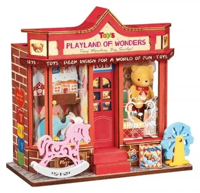Obrázok produktu pre 3D puzzle, DIY minidomček Whimsy Toy Shop, RoLife, 81 dielov