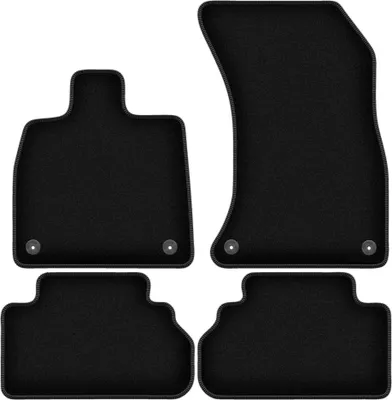 Immagine prodotto di Tappetini in velluto per Audi Q5 FYT (2021-2022, Sportback Ibrida Plug-in) neri, set 4 pz, con fissaggi