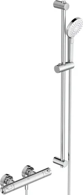 Produktbild von Ideal Standard Brausekombination mit Brausethermostat Ceratherm T50 Aufputz A7218AA Chrom