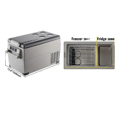 Immagine prodotto di Frigorifero portatile per auto, gamma di raffreddamento da -20℃ a 20℃, 35L