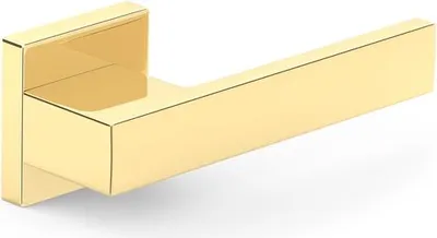 Produktbild von Türgriff Total Q aus Aluminium, Oberfläche in poliertem Gold, für den Innenbereich