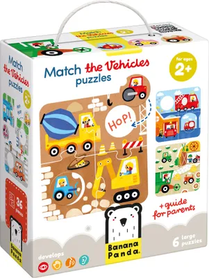 Immagine prodotto di Puzzle di Banana Panda Trova lo stesso veicolo 2+
