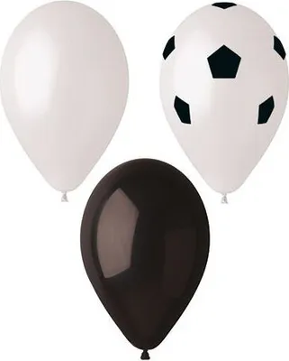 Produktbild von Luftballons Ø 29 cm farbig sortiert "Football"