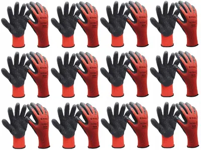 Produktbild von WURTH RED LATEX GRIP 10 Arbeitshandschuhe Latexhandschuhe Grip
