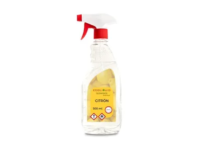 Produktbild von Ecoliquid ANTIVIRAL Handdesinfektionsmittel mit Zitrusduft – gegen Viren, Bakterien und Pilze, 500 ml Sprühflasche