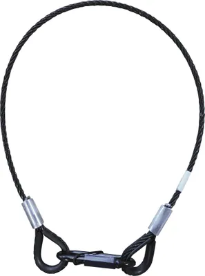 Produktbild von Showgear Safety cable 5 mm - BGV-C1 WLL: 15 kg - 60 cm - schwarz
