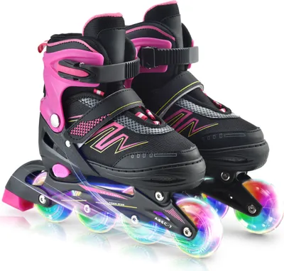 Produktbild von Verstellbar Inliner für Kinder. Inline Skates Kinder, Inline Skates für Kinder, Rollerblades Kinder für den Innen und Außenbereich (L:39–42)
