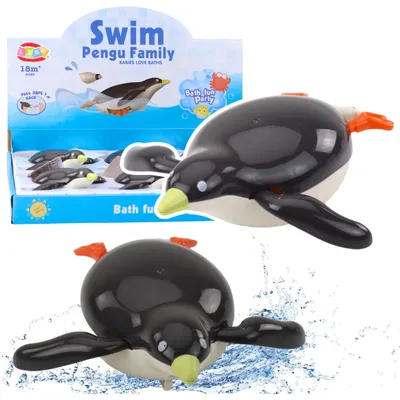 Image de Pingouin à remonter pour le bain, jouet aquatique