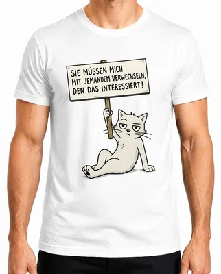 Productafbeelding van "U moet me met iemand anders verwarren" - Sarcasme-shirt, heren, wit, maat 3XL