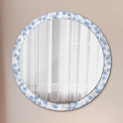 Produktbild von Spiegel - Mirror zum Wandspiegel Schlafzimmer – Schminkspiegel- Äste Blätter- Ø100cm