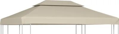 Obrázok produktu pre The Living Store Náhradná strešná plachta na pavilón 310 g/m² béžová 3 × 4 m