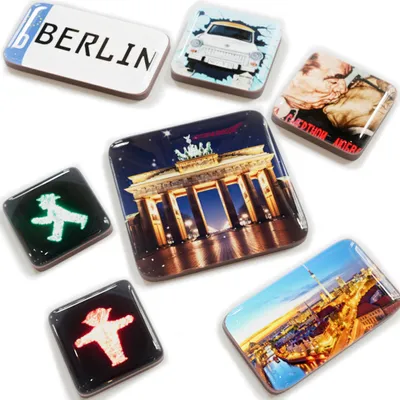 Produktbild von United1871 Berlin Souvenirs Kühlschrankmagnete, 7 teiliges Set - Magnete mit Berlin Motiven als Berlin Andenken