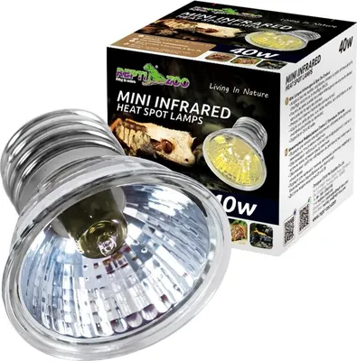 Obrázek produktu pro Repti-Zoo Mini infračervená lampa 40W - mini halogenová infračervená lampa Repti-Zoo
