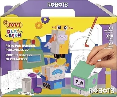 Zdjęcie produktu dla Jovi 2302 PLAY & FUN Zestaw farb temperowych Robots