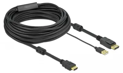 Obrázok produktu pre DELOCK HDMI > DisplayPort Kabel 4K 30Hz 10m
