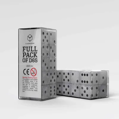 Zdjęcie produktu dla Q Workshop Würfel Set Full Pack D6 Pearl (20)