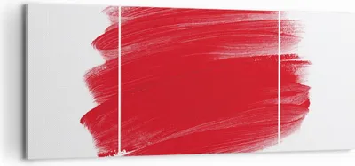 Produktbild von Bild auf Leinwand - Leinwandbild - Einteilig - Rot Farben Stück - 120x50cm - Wand Bild - Wanddeko - Wandbilder - Leinwanddruck - Bilder - Wanddekoration - Leinwand bilder - Wandbild - AB120x50-5067